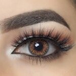 Mysalens lentilles de contact de couleur miel honey 3t avec accessoires et solution 12 mois sans correction ...