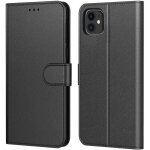 N&t coque iphone iphone 11 pochette etui housse iphone 11 cuir � clapet avec fermeture magn�tique et ...