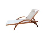 Naari - transat blanc en bois