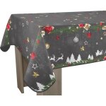 Nappe anti - taches nol gris - rectangle 150x350 cm - traite dperlant et anti - tache - 100% polyester ...