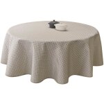 Nappe anti - taches paon ficelle