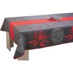 Nappe anti - taches rectangulaire 150x240 cm - lotus rouge Nappe anti - taches rectangulaire 150x240 cm - lotus rouge