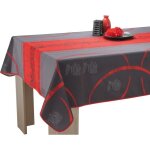 Nappe anti - taches rectangulaire 150x350 cm - astrid rouge