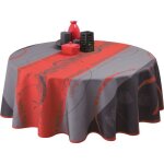 Nappe anti - taches ronde 160 cm - astrid rouge