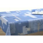 Nappe anti - tache ronde 160 cm marin