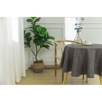 Nappe antitache unie anthracite ronde 160 cm Nappe antitache unie anthracite ronde 160 cm