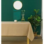 Nappe antitache unie beige rectangulaire 145 x 240 cm Nappe antitache unie beige rectangulaire 145 x 240 cm