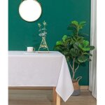 Nappe antitache unie blanche rectangulaire 145 x 240 cm Nappe antitache unie blanche rectangulaire 145 x 240 cm