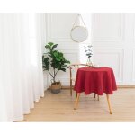 Nappe antitache unie rouge ronde 160 cm Nappe antitache unie rouge ronde 160 cm