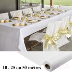 Nappe blanche pas cher en rouleau d�perlant