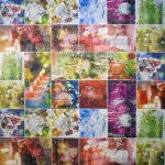 Nappe - chic - toile cire - rouge - rectangulaire - largeur 140 cm