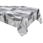 Habitable - nappe en toile cir�e rectangulaire opus - 140 x 200 cm - gris
