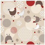 Nappe - coc - toile cirée - beige - rectangulaire - 140 cm de large Nappe - coc - toile cirée - beige - rectangulaire - 140 cm de large