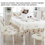 Nappe - cuque - nappe europ�enne brod�e - 40 x 85 cm - rectangulaire - tissu naturel