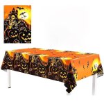 Nappe rectangulaire - halloween - 137x274cm - d�coration de table - imperm�able - polyester