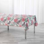 Nappe - douceur dinterieur - beauty jungle - 150 x 240 cm - synth�tique - blanc - rose