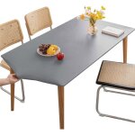 Nappe essuyable en pvc - zgeer - 70x120 cm - gris - imperm�able - r�sistant aux taches - infroissable ...