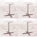 Nappe - pvc - ronde - 180 cm - transparent - impermable et antitache