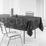 Nappe imprim� m�tallis� bully 150x300cm gris