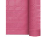 Nappe jetable - nappe damassée - framboise - 118m x 25m - résistante aux liquides - Écologique Nappe jetable - nappe damassée - framboise - 118m x 25m - résistante aux liquides - Écologique