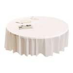 Nappe jetable ronde en peva 213cm couleurs solides vari�es anti - tache