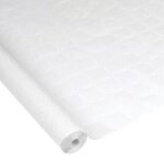 Nappe en papier - vitamina - damasse - 1. 18 x 5 m - blanc - protection de table