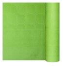 Nappe en papier damass� vert anis en rouleau 118 x 25 m