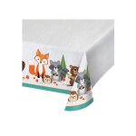 Nappe en plastique animaux de la for�t 137 x 259 cm
