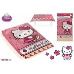 Nappe en plastique - hello kitty - 120 x 180cm - rose - d�cor�e hello kitty - nettoyable � l�ponge