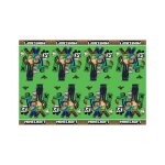 Nappe en plastique minecraft 120x180cm - multicolore