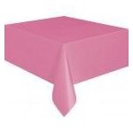 Nappe plastique - rectangulaire - 135cm x 270cm - couleur rose - id�ale pour f�tes