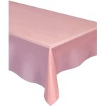 Nappe rectangulaire en plastique rose clair 137 x 274 cm - rose