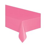 Nappe rectangulaire rose en plastique - rose