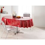 Nappe protection pvc transparent ovale 140x240cm Nappe protection pvc transparent ovale 140x240cm