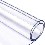 Nappe de protection de table transparente 2. 0mm film doux en cristal clair lavable �tanche du film (40cm ...