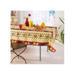 Nappes proven�ales - promo linge - polyester - 300 x 150 cm - rouge