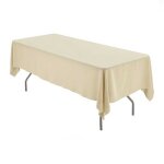 Nappe rectangle champagne tissu 180 x 300 cm