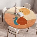 Cette nappe ronde dext�rieur imperm�abledun diam�tre de 80 cm poss�de des bords �lastiqu�s et est id�ale ...