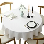 Nappe ronde lourde nappe décorative unie nappe cuisine beige 120 cm Nappe ronde lourde nappe décorative unie nappe cuisine beige 120 cm
