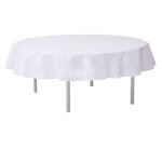 Nappe - santex - unie - ronde � 240 m - blanche - intiss� opaque usage unique