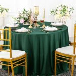 Nappe ronde vert foret tissu 300cm