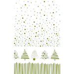 Nappe en rouleau papier damass� sapins graphiques