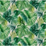Nappe en tissu mistico jungle ronde 140 cm ? coton enduit imperm�able r�sistante & anti taches - facile ...