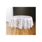 Nappe de table ronde � motif v�g�tal miraline - multicolore - d 180 cm