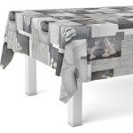 Nappe en toile cir�e - febest - 220x140 cm - imperm�able - r�sistante aux taches - nettoyage facile - ...