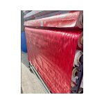 Nappes toile cir�e - promo linge - m�tallis� houlis rouge - pvc - 140 x 140 cm - rouge