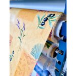 Nappes toile cire - promo linge - pvc - 180 x 140 cm - orange