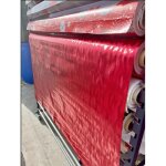 Nappes toile cir�e - promo linge - m�tallis� houlis rouge - pvc - 200 x 140 cm - rouge