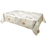 Habitable - nappe en toile cir�e rectangulaire alma - 140 x 200 cm - ecru