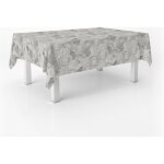 Nappe en toile cir�e rectangulaire - febest - 100x140 cm - anti - taches - imperm�able - circle gris ...